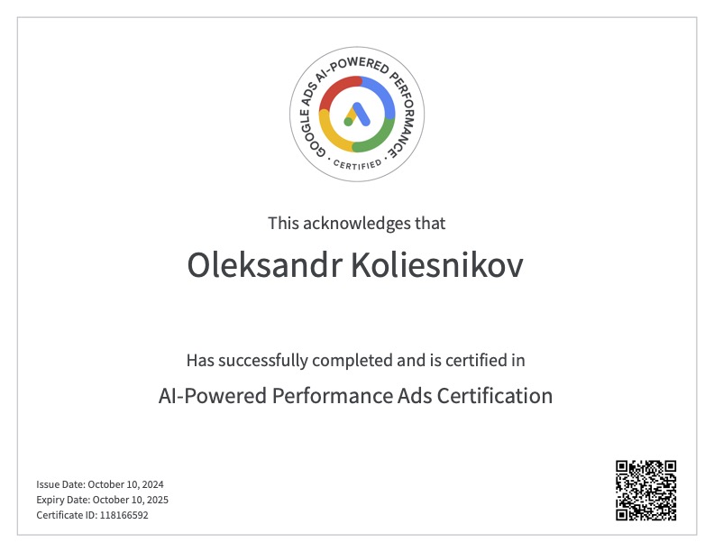 Certificate 2